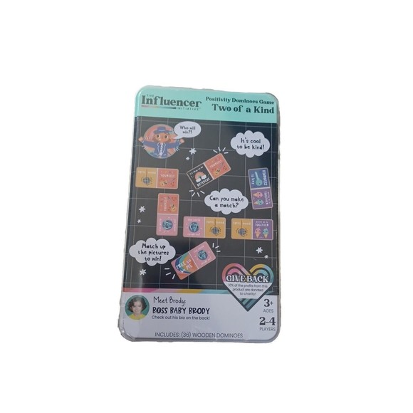 The Influencer "Two Of A Kind"Dominos Game Educational Learning Domino game Gift - Picture 1 of 4